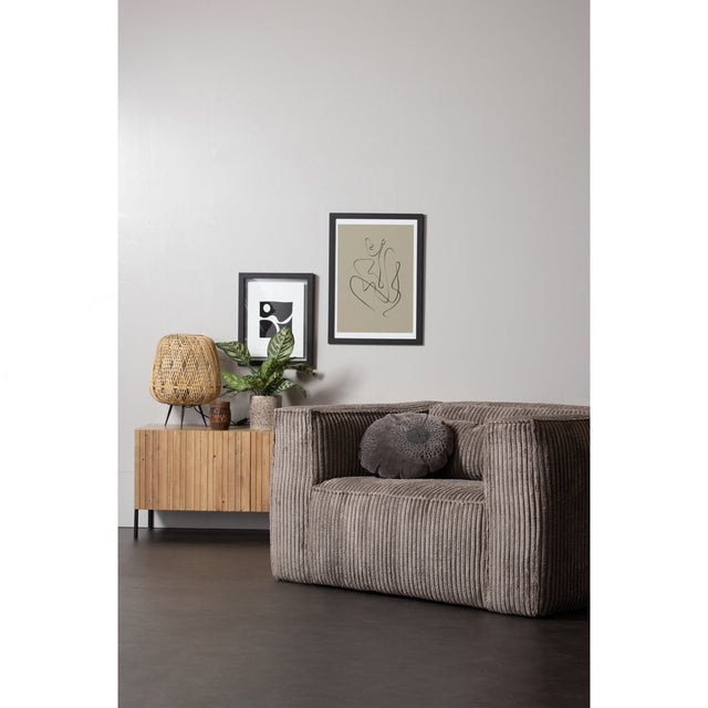 BEAN FAUTEUIL GROVE RIBSTOF TERRAZZO van WOOOD – Luxe comfort op maat van PureWonen. Vraag naar de beste prijs.