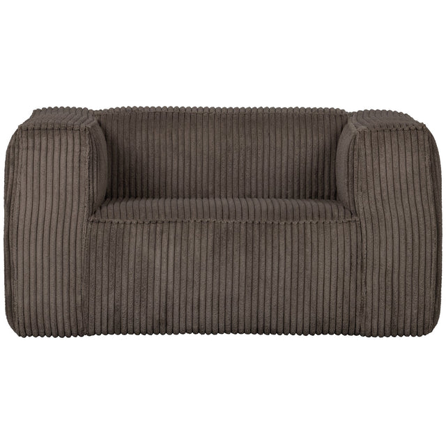 BEAN FAUTEUIL GROVE RIBSTOF MUD van WOOOD – Luxe comfort op maat van PureWonen. Vraag naar de beste prijs.