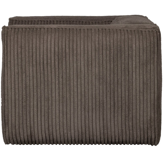 BEAN FAUTEUIL GROVE RIBSTOF MUD van WOOOD – Luxe comfort op maat van PureWonen. Vraag naar de beste prijs.