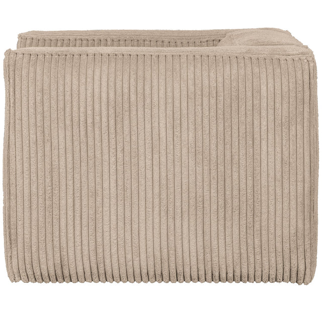 BEAN FAUTEUIL GROVE RIBSTOF TRAVERTIN van WOOOD – Luxe comfort op maat van PureWonen. Vraag naar de beste prijs.