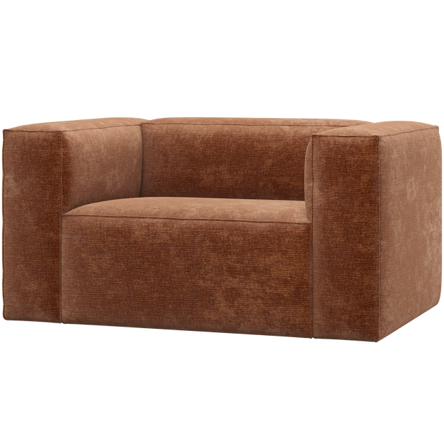 Bean Fauteuil Chenille Velvet Terra