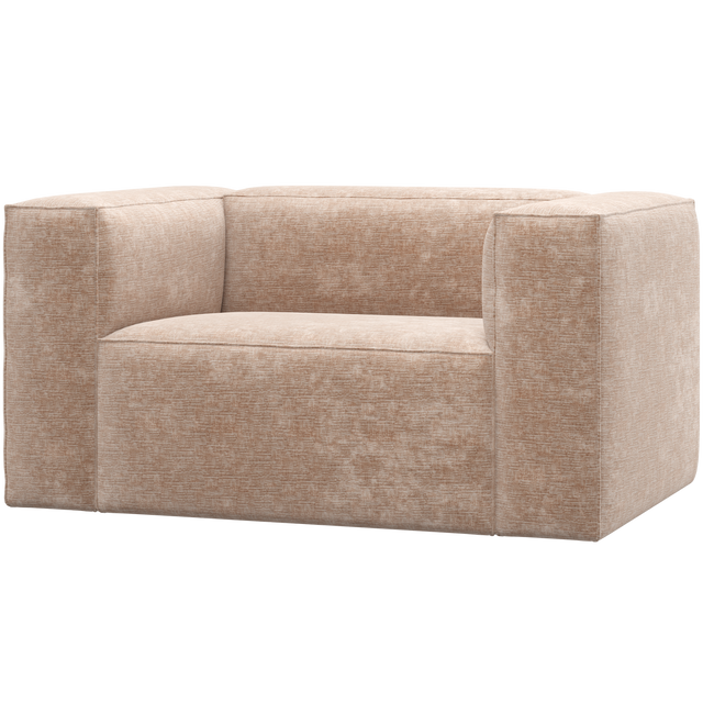 Bean Fauteuil Chenille Velvet Naturel