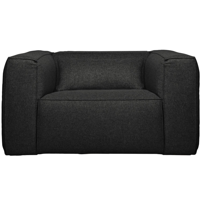 BEAN FAUTEUIL INCL. KUSSEN DONKERGRIJS GEMELEERD van WOOOD – Luxe comfort op maat van PureWonen. Vraag naar de beste prijs.