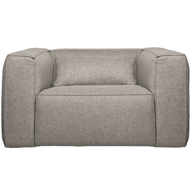BEAN FAUTEUIL INCL. KUSSEN LICHTGRIJS GEMELEERD van WOOOD – Luxe comfort op maat van PureWonen. Vraag naar de beste prijs.