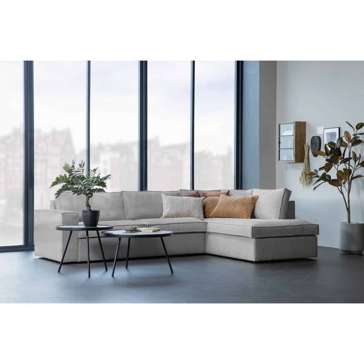 Freddie Hoekbank Rechts Naturel van WOOOD – Luxe comfort op maat van PureWonen. Vraag naar de beste prijs.
