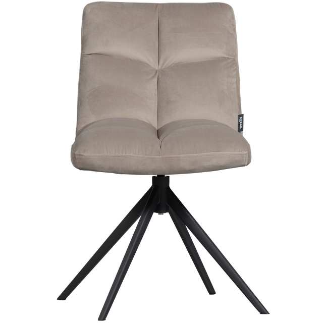 Vinny Draaistoel Velvet Zand van WOOOD – Luxe comfort op maat van PureWonen. Vraag naar de beste prijs.