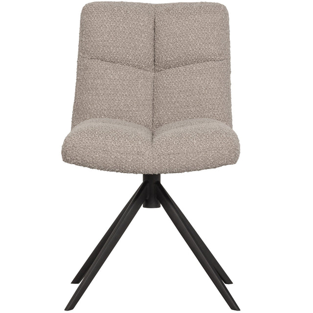 Vinny Draaistoel Boucle Zand van WOOOD – Luxe comfort op maat van PureWonen. Vraag naar de beste prijs.