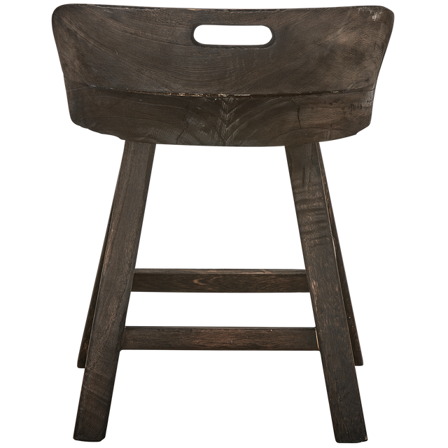 Rosalie Decoratieve Kruk/Stoel Hout Donkerbruin van WOOOD – Luxe comfort op maat van PureWonen. Vraag naar de beste prijs.