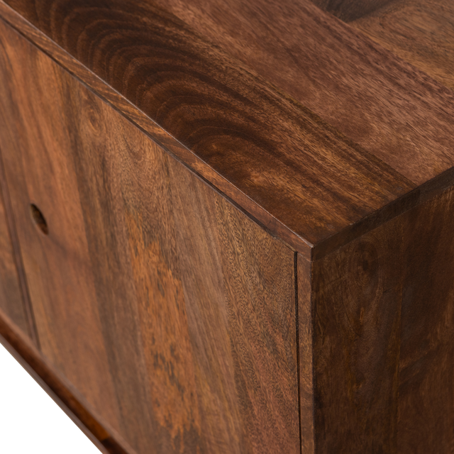 Staes Dressoir 4 Deurs Mango Hout Walnoot van WOOOD – Luxe comfort op maat van PureWonen. Vraag naar de beste prijs.