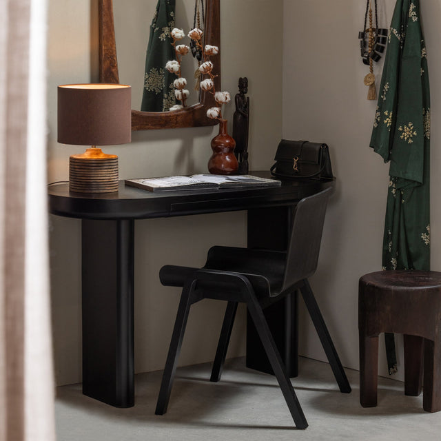 Mael Bureau/Sidetable Fineer Zwart van WOOOD – Luxe comfort op maat van PureWonen. Vraag naar de beste prijs.