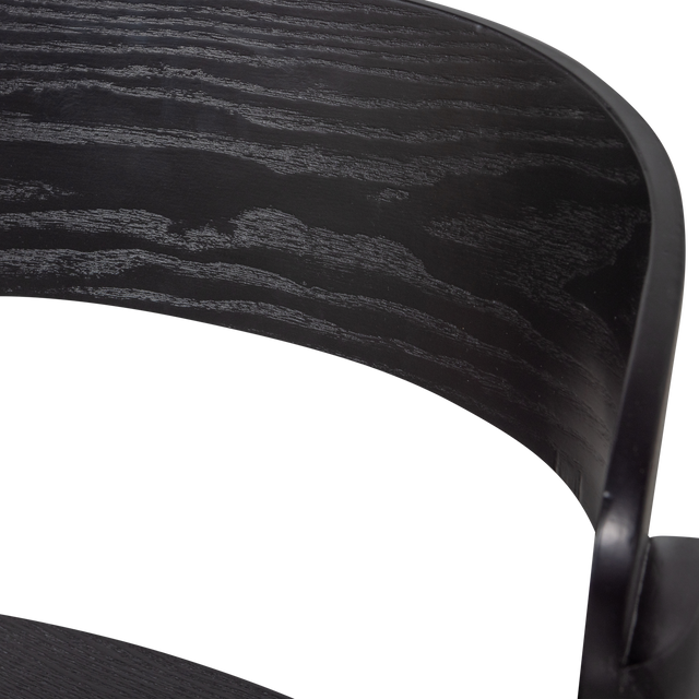 Cras Houten Eetkamerstoel Zwart van WOOOD – Luxe comfort op maat van PureWonen. Vraag naar de beste prijs.