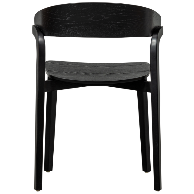 Cras Houten Eetkamerstoel Zwart van WOOOD – Luxe comfort op maat van PureWonen. Vraag naar de beste prijs.