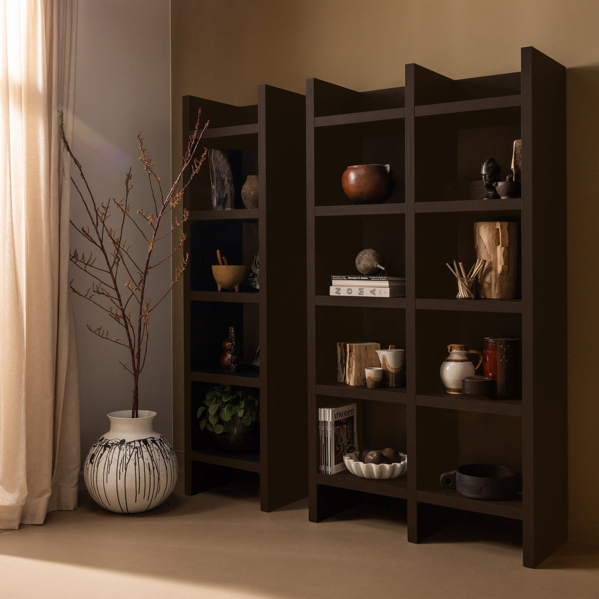 Timo Open Kast Mdf Donkerbruin 195x100x40 Cm van WOOOD – Luxe comfort op maat van PureWonen. Vraag naar de beste prijs.