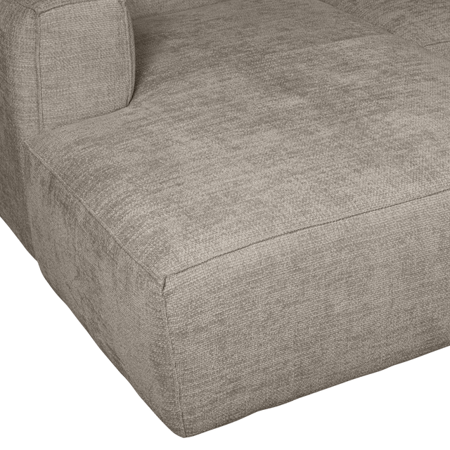 Bean Chaise Longue Links Grove Melange Travertin van WOOOD – Luxe comfort op maat van PureWonen. Vraag naar de beste prijs.