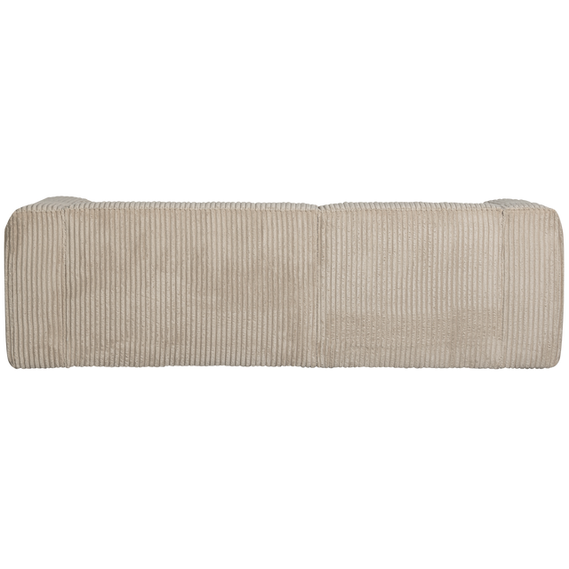 Bean Chaise Longue Links Grove Ribstof Travertin van WOOOD – Luxe comfort op maat van PureWonen. Vraag naar de beste prijs.