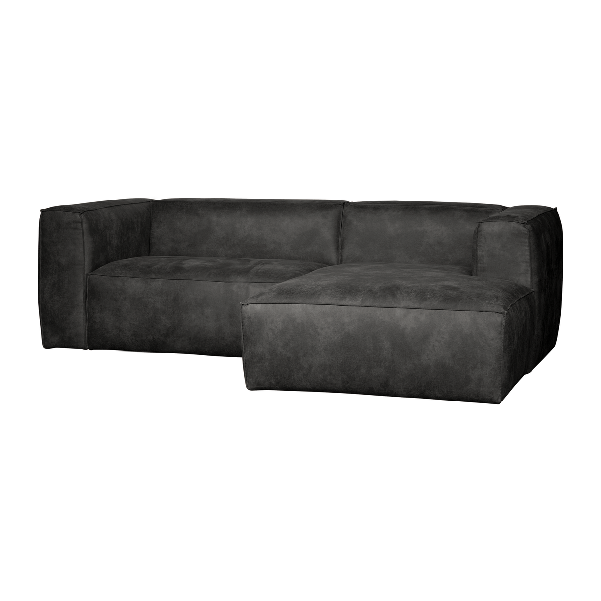 Bean Chaise Longue Bank Rechts Ecoleer Zwart