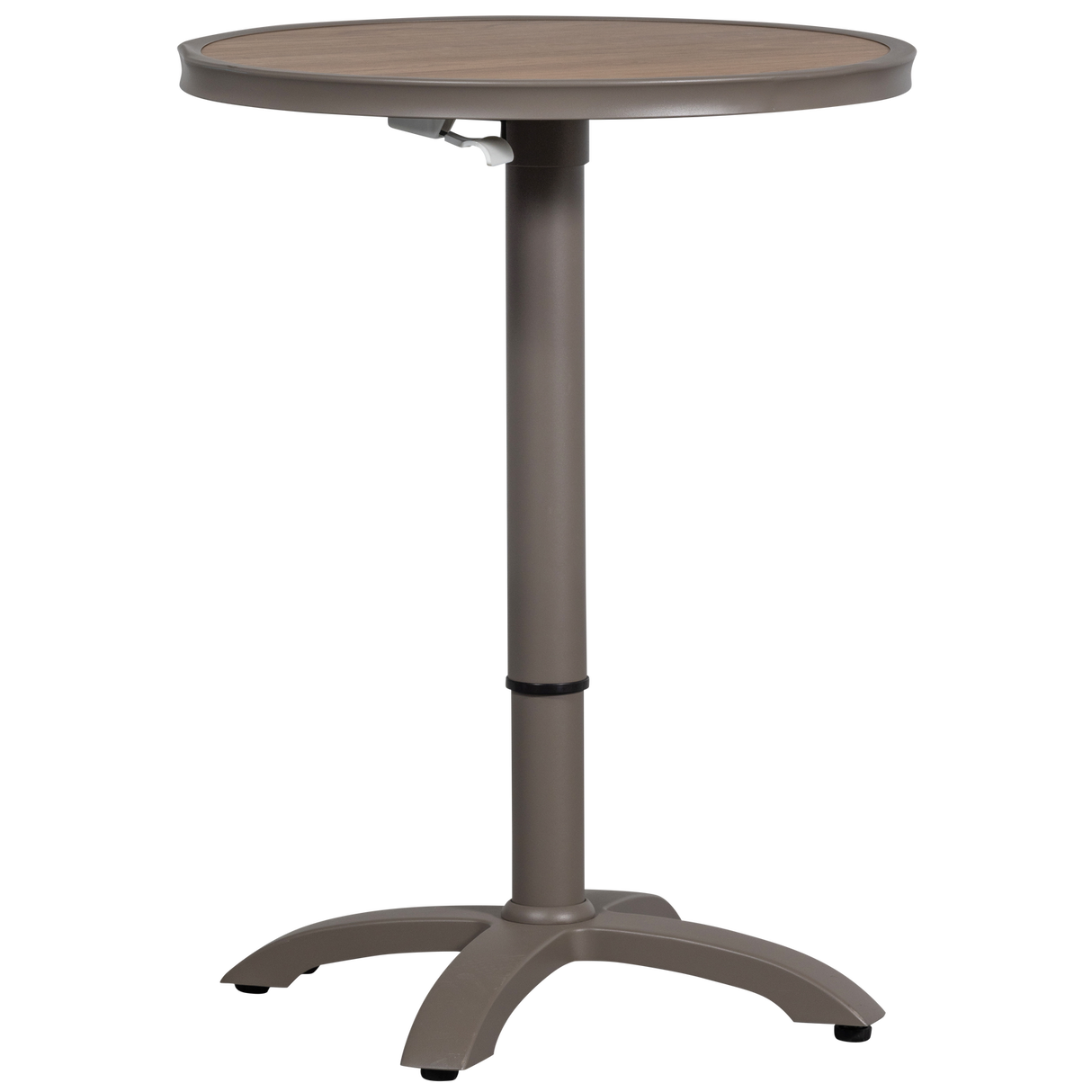 Jeppe Hoogte Verstelbare Bartafel Tuin Aluminium Bruin/Grijs