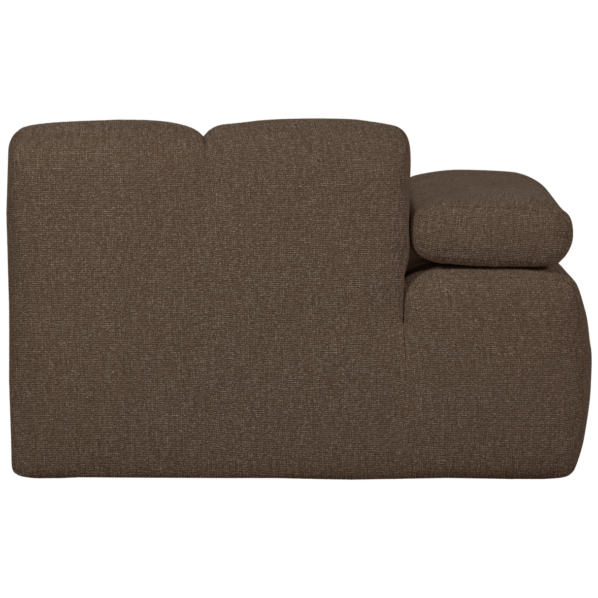 Mojo 1 Zits Element Arm Links Boucle Bruin Melange van WOOOD – Luxe comfort op maat van PureWonen. Vraag naar de beste prijs.