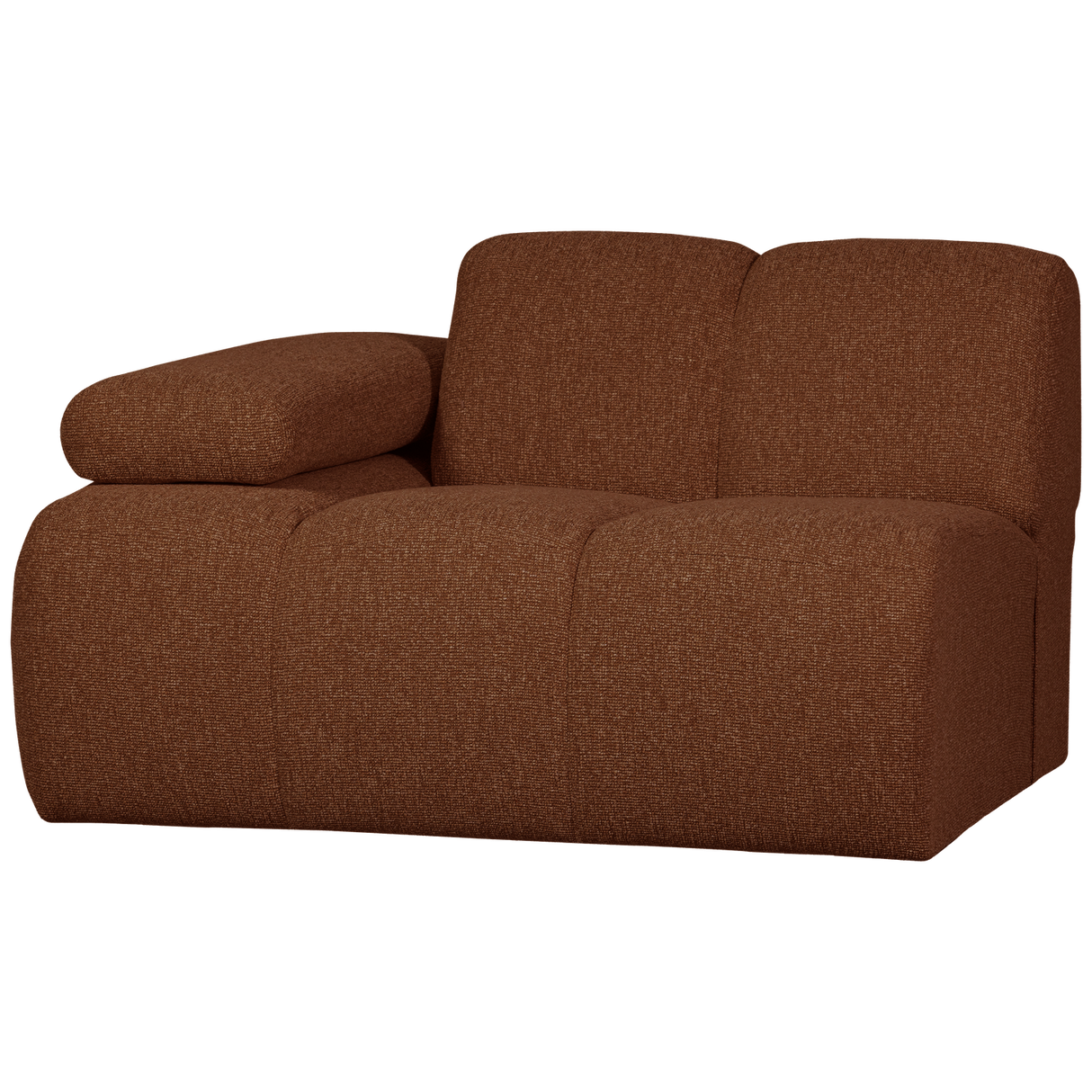 Mojo 1 Zits Element Arm Links Boucle Roestbruin Melange van WOOOD – Luxe comfort op maat van PureWonen. Vraag naar de beste prijs.