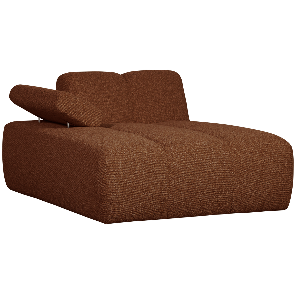 Mojo Chaise Longue Element Links Boucle Roestbruin Melange