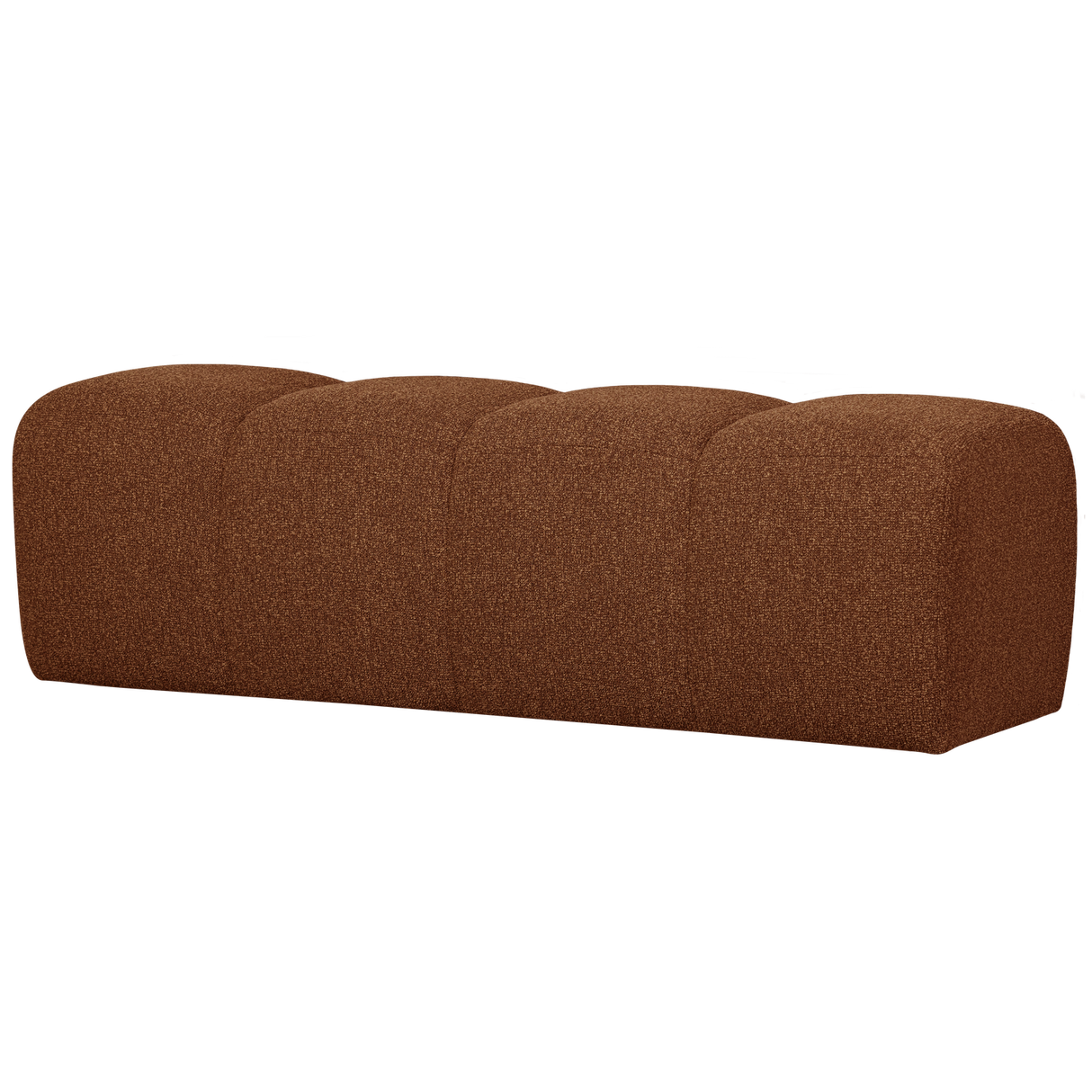 Mojo Eetbankje 164 Cm Boucle Roestbruin Melange