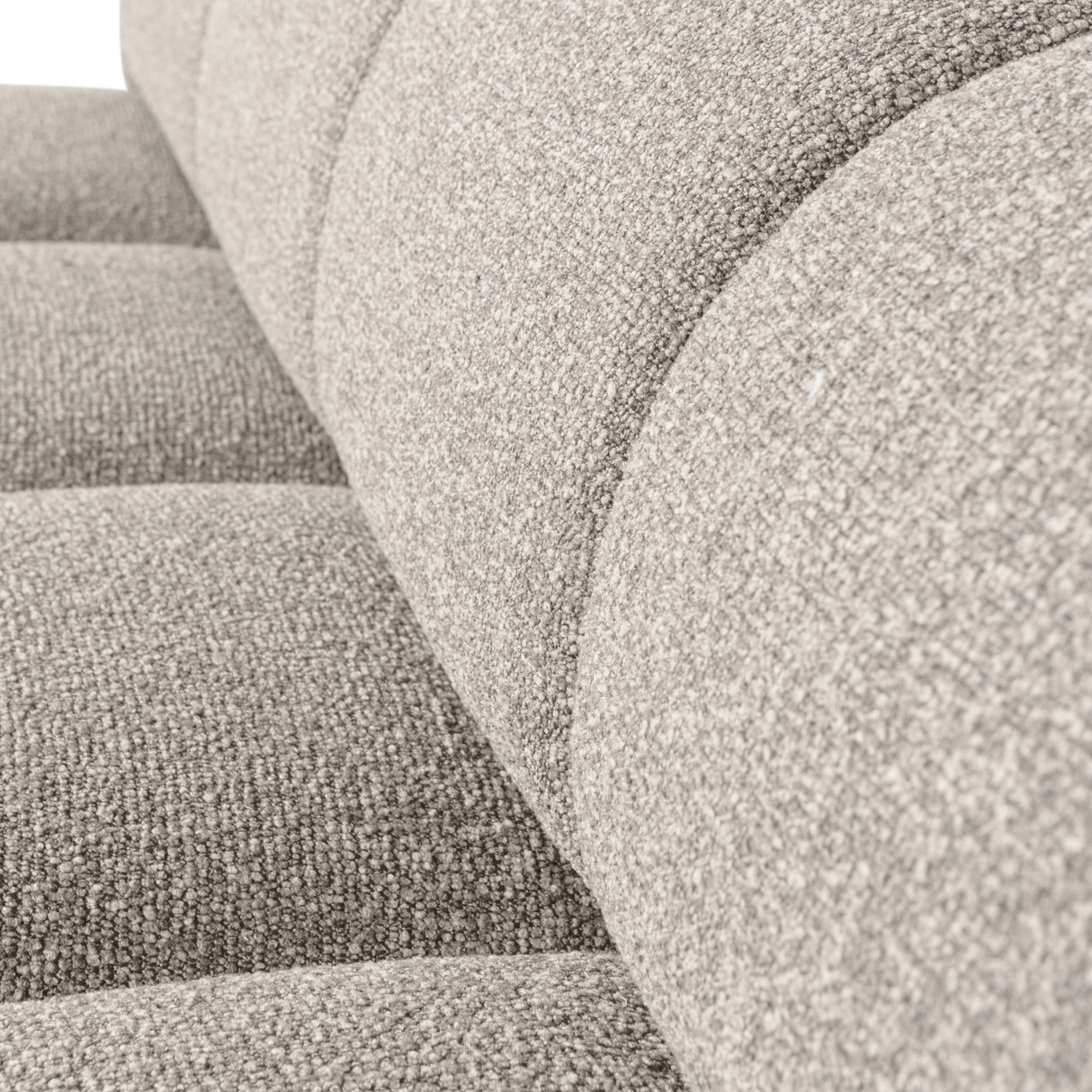 Mojo Eetbankje 164 Cm Met Rugleuning Boucle Beige Melange