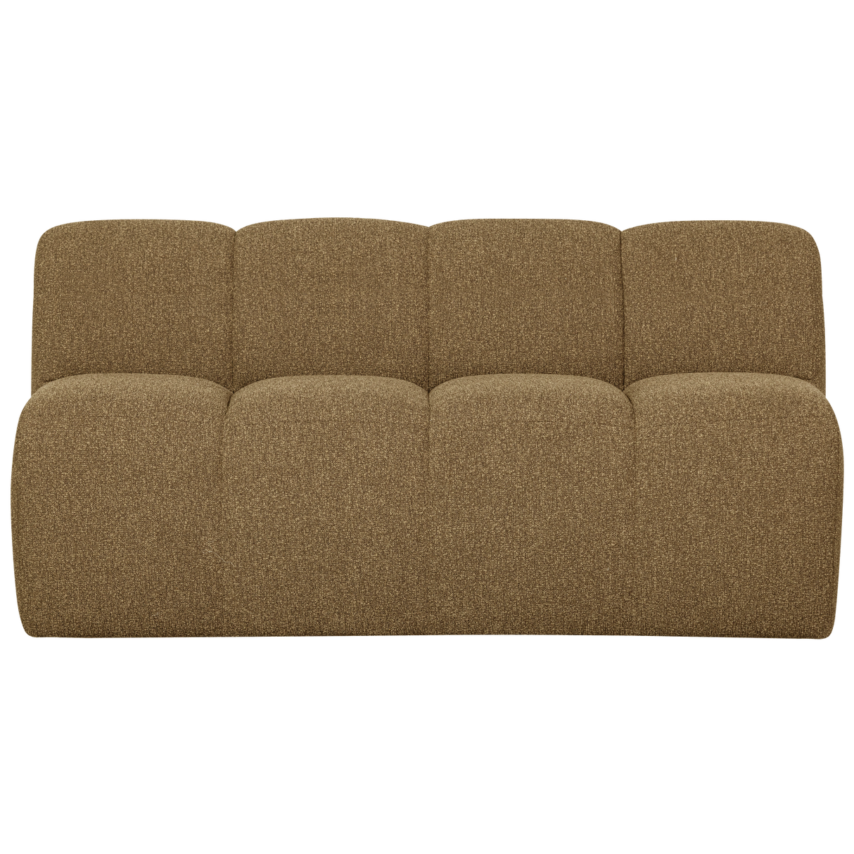 Mojo Eetbankje 164 Cm Rugleuning Boucle Geel/Bruin Melange