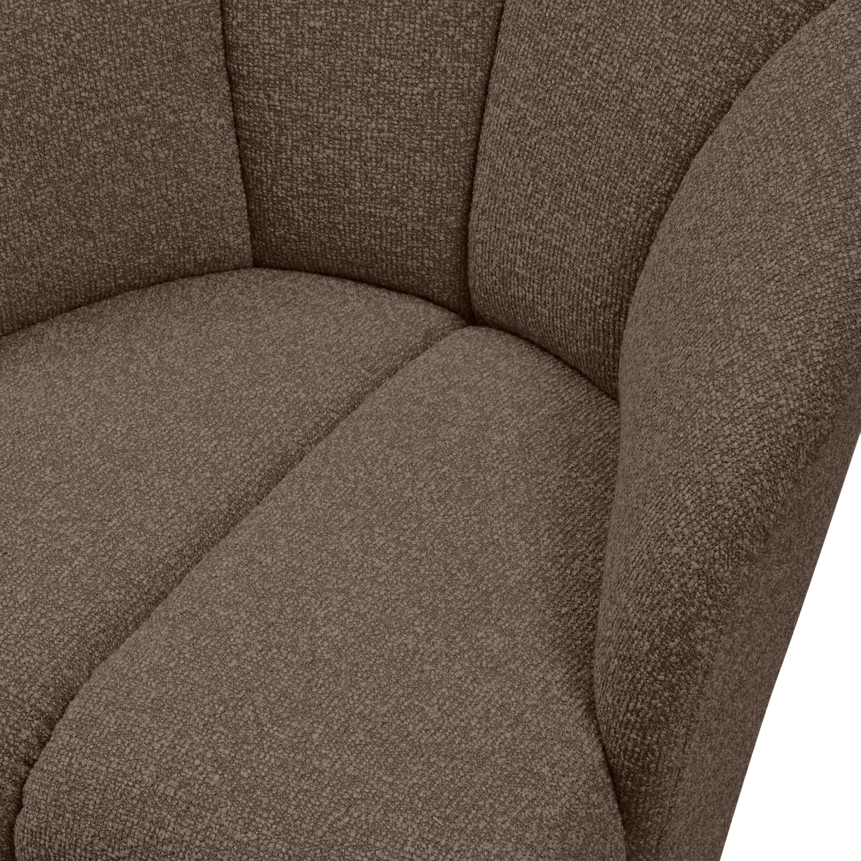 Mojo Draaifauteuil Boucle Bruin Melange
