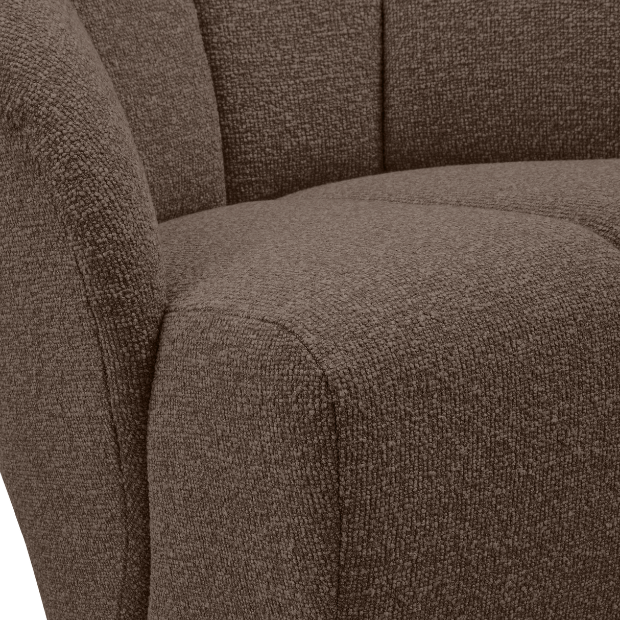 Mojo Draaifauteuil Boucle Bruin Melange