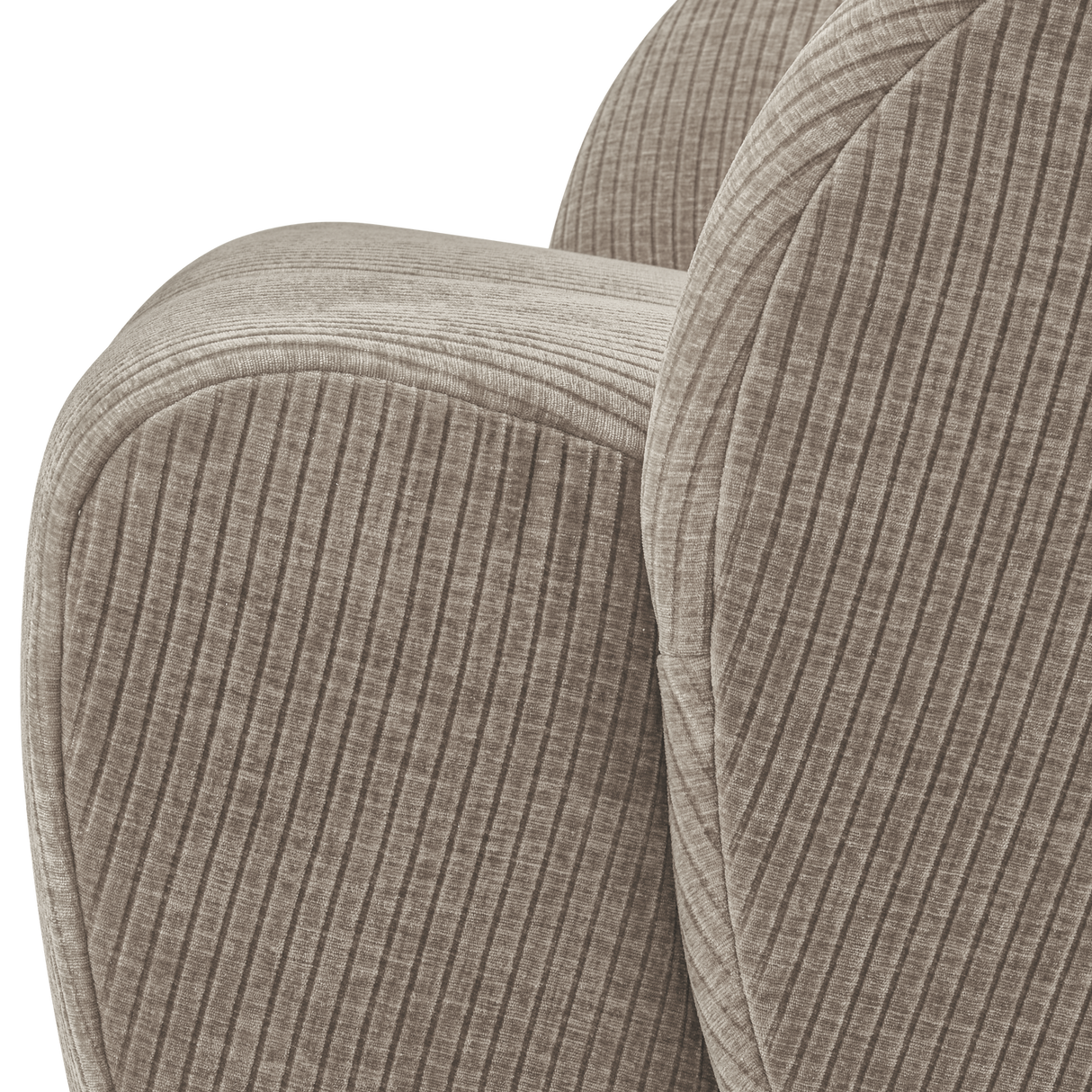 Mojo Draaifauteuil Ribstof Donkerzand van WOOOD – Luxe comfort op maat van PureWonen. Vraag naar de beste prijs.