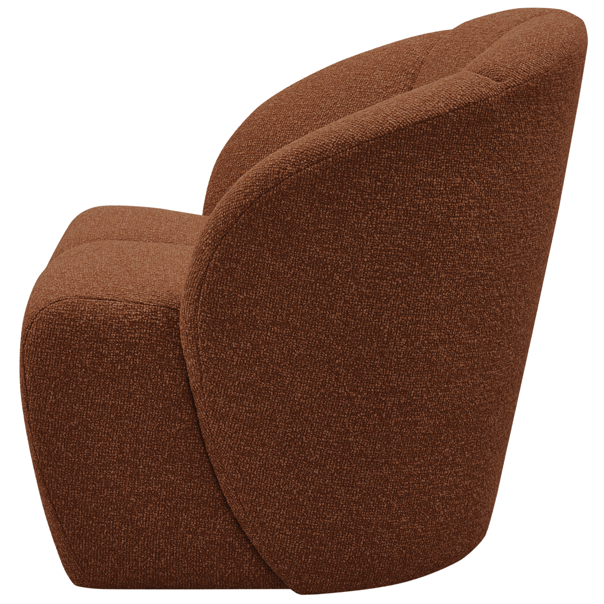 Mojo Draaifauteuil Boucle Roestbruin Melange