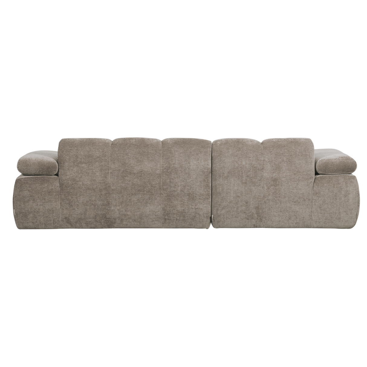 Mojo Chaise Longue Bank Links Ribstof Donkerzand