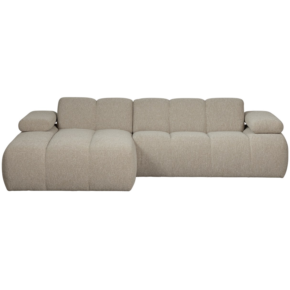 Mojo Chaise Longue Bank Links Boucle Beige Melange