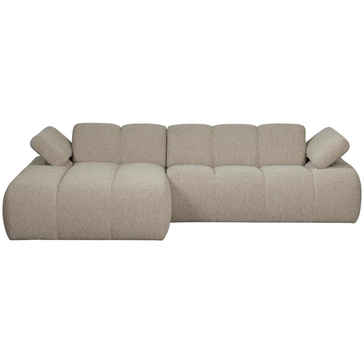 Mojo Chaise Longue Bank Links Boucle Beige Melange