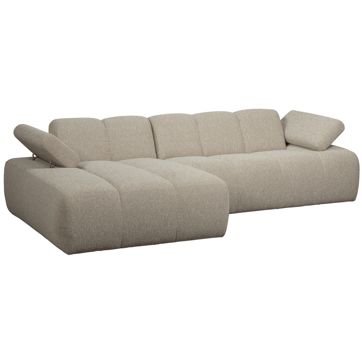 Mojo Chaise Longue Bank Links Boucle Beige Melange