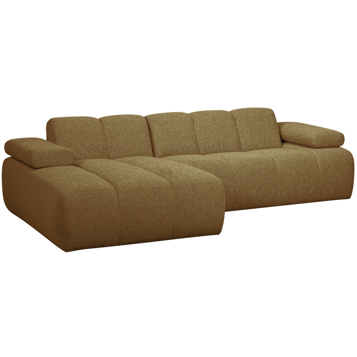 Mojo Chaise Longue Bank Links Boucle Geel/Bruin Melange