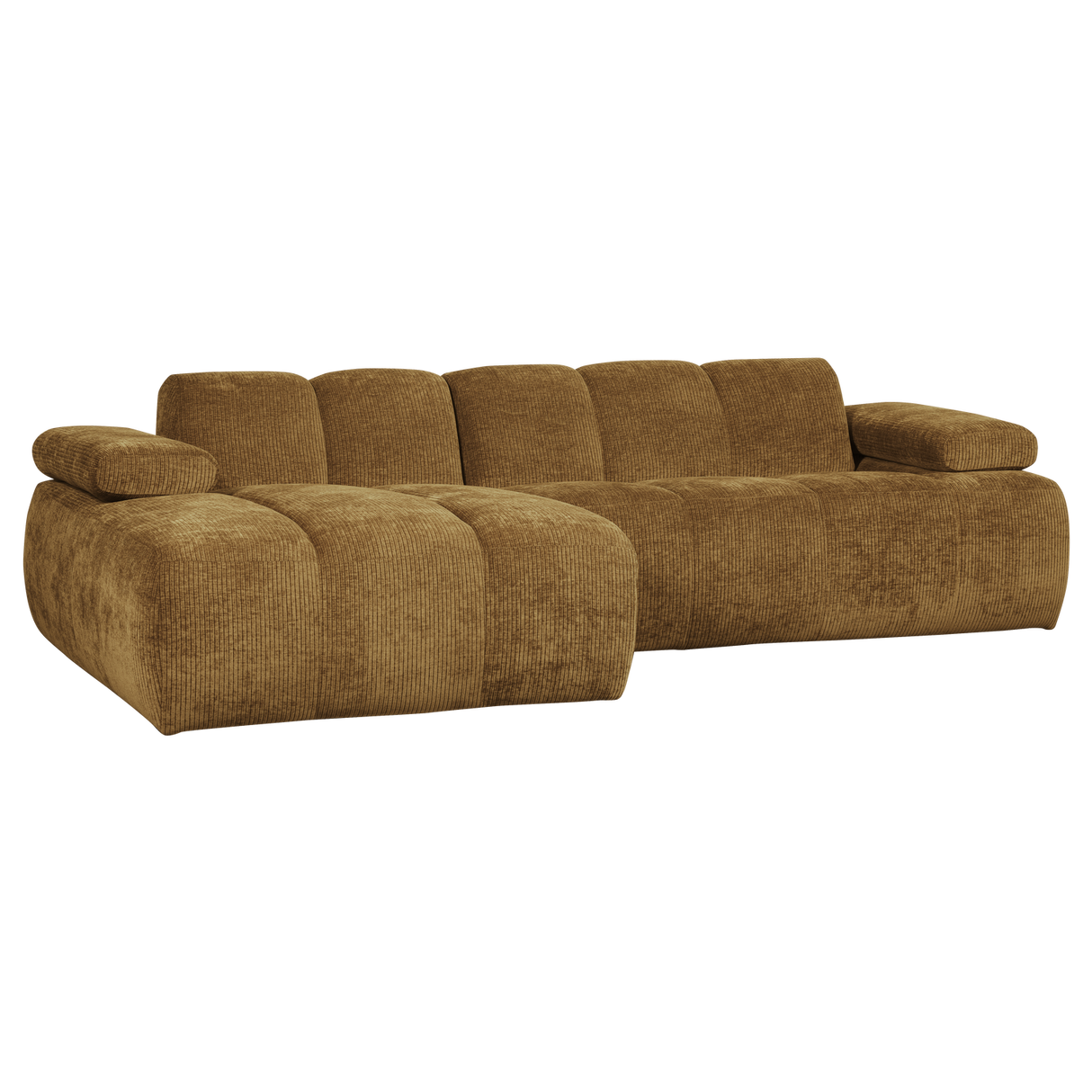 Mojo Chaise Longue Bank Links Ribstof Honinggeel