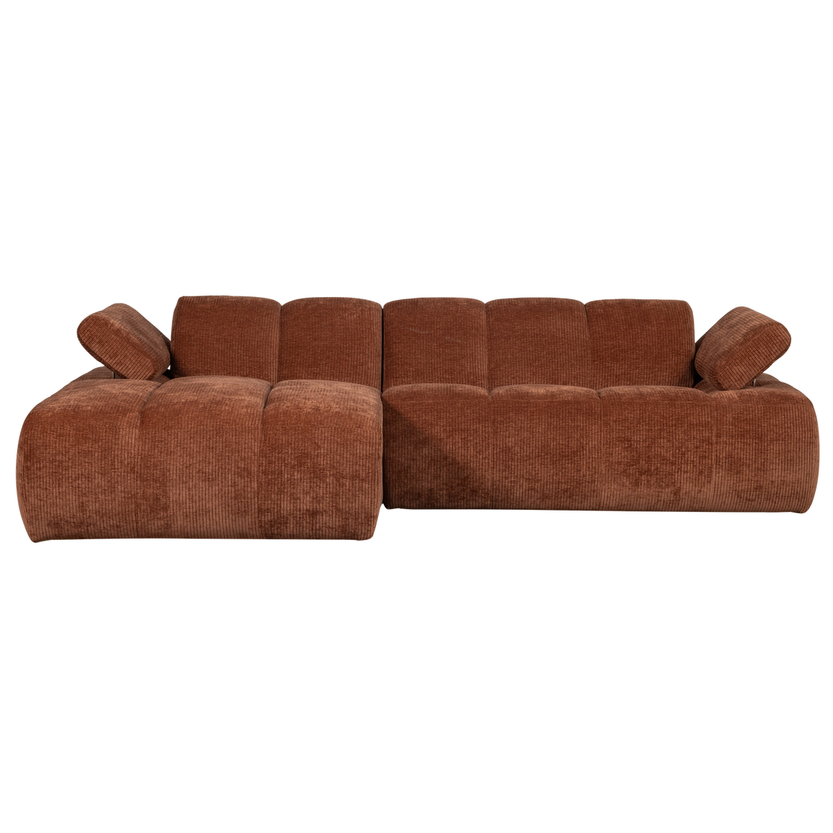 Mojo Chaise Longue Bank Links Ribstof Roestbruin