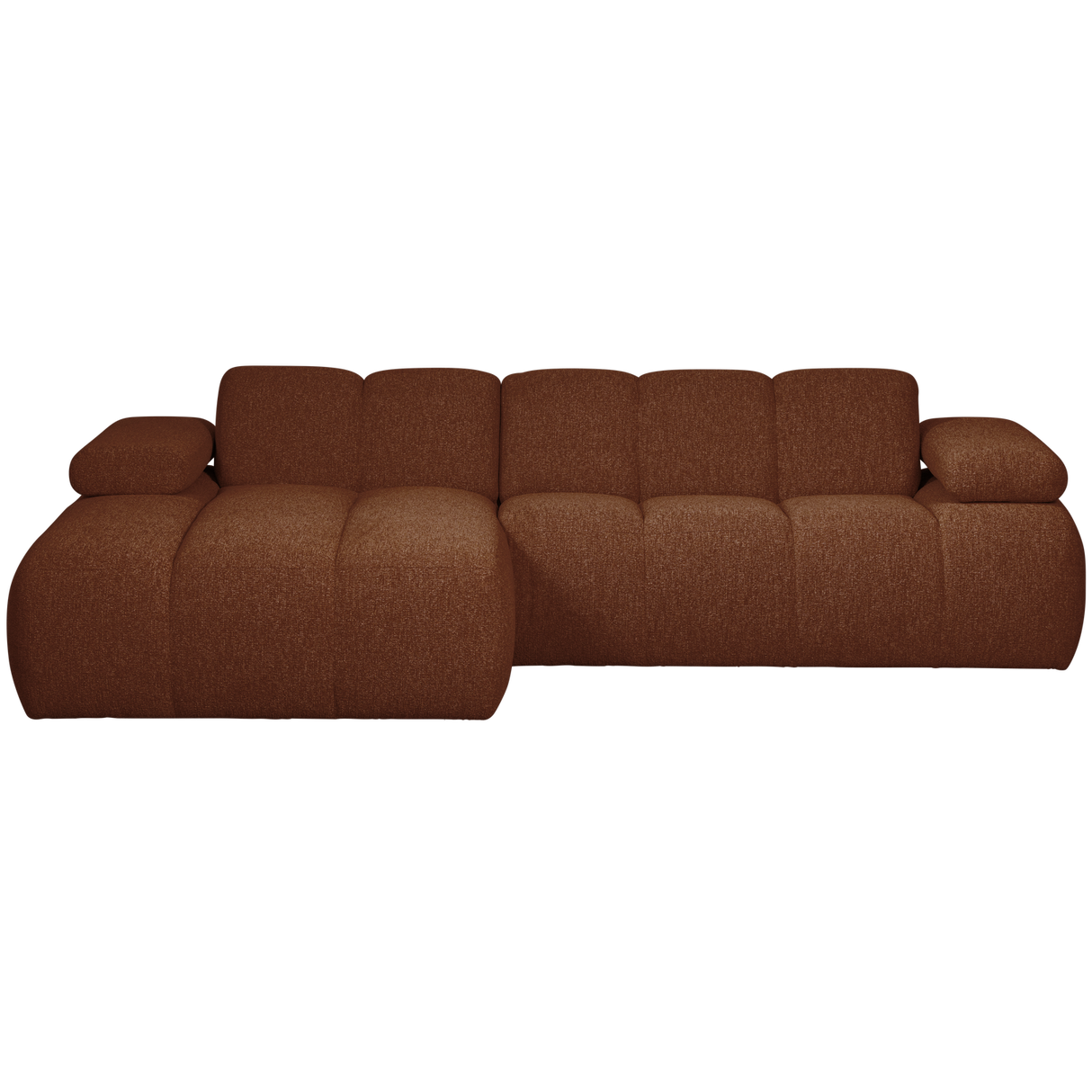 Mojo Chaise Longue Bank Links Boucle Roestbruin Melange