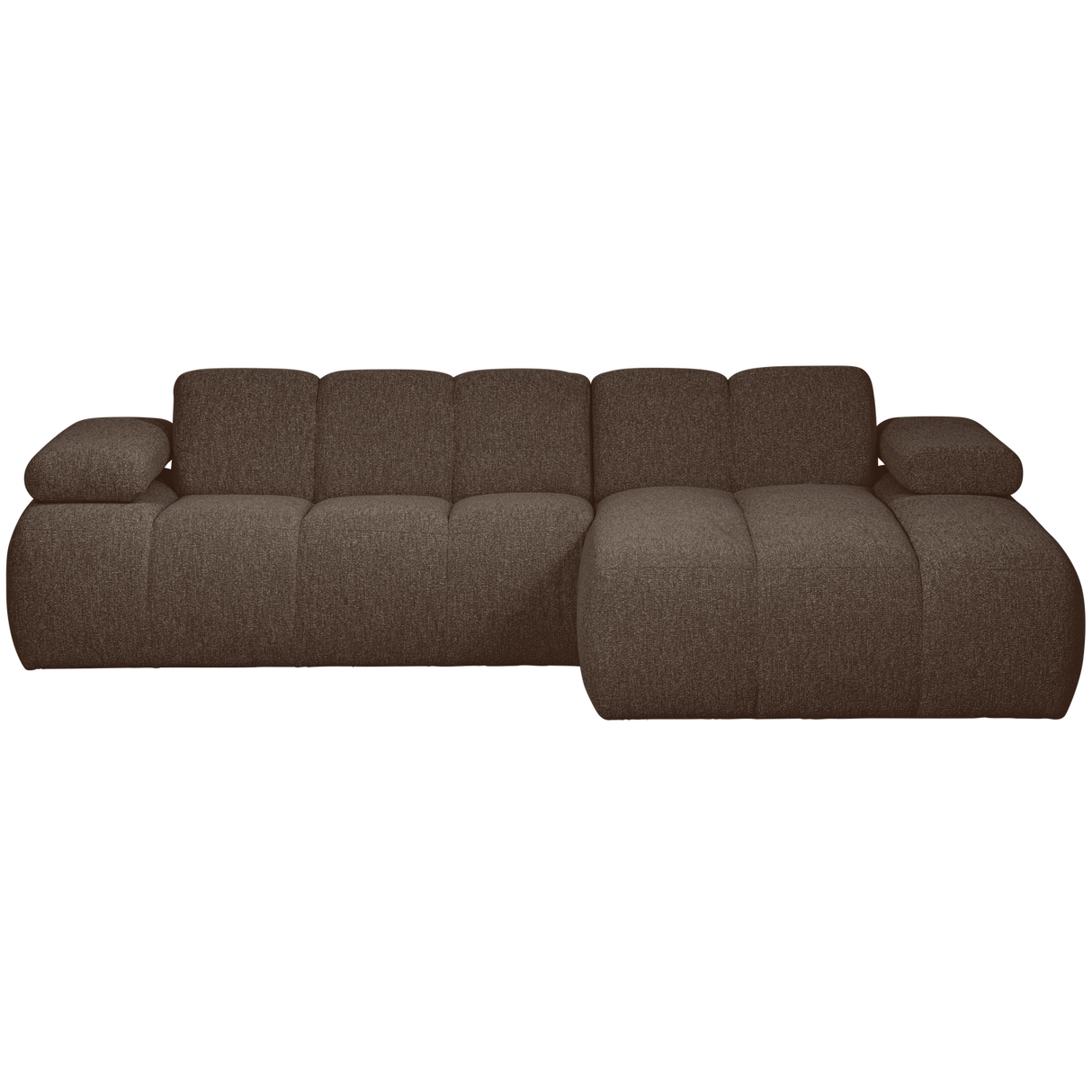Mojo Chaise Longue Bank Rechts Boucle Bruin Melange