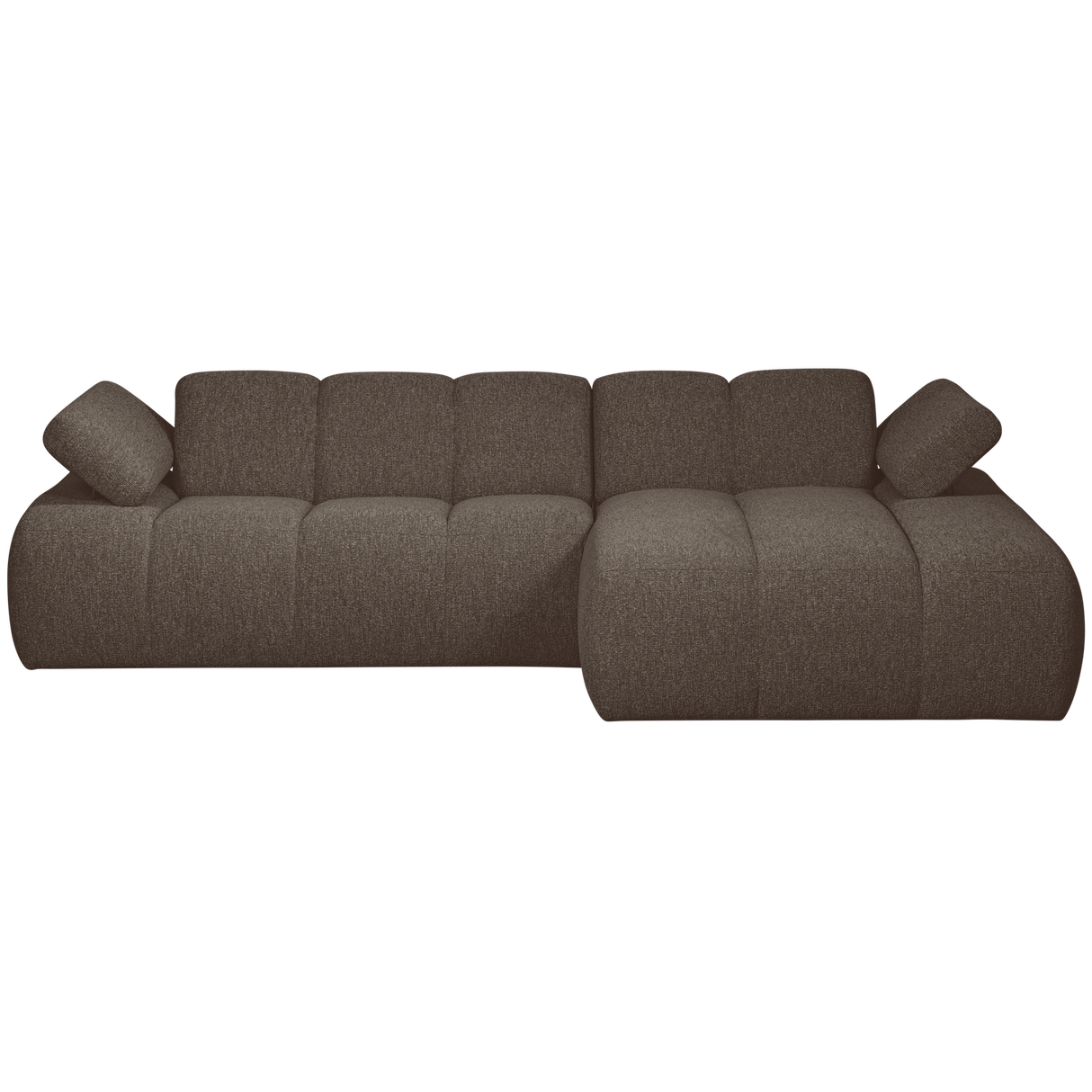 Mojo Chaise Longue Bank Rechts Boucle Bruin Melange