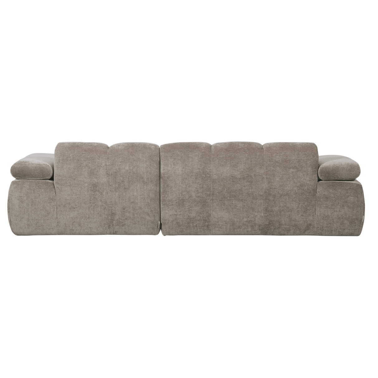 Mojo Chaise Longue Bank Rechts Ribstof Donkerzand