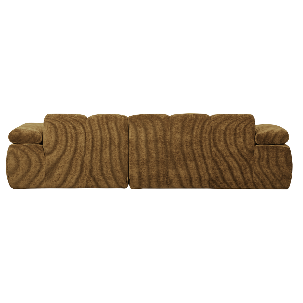 Mojo Chaise Longue Bank Rechts Ribstof Honinggeel