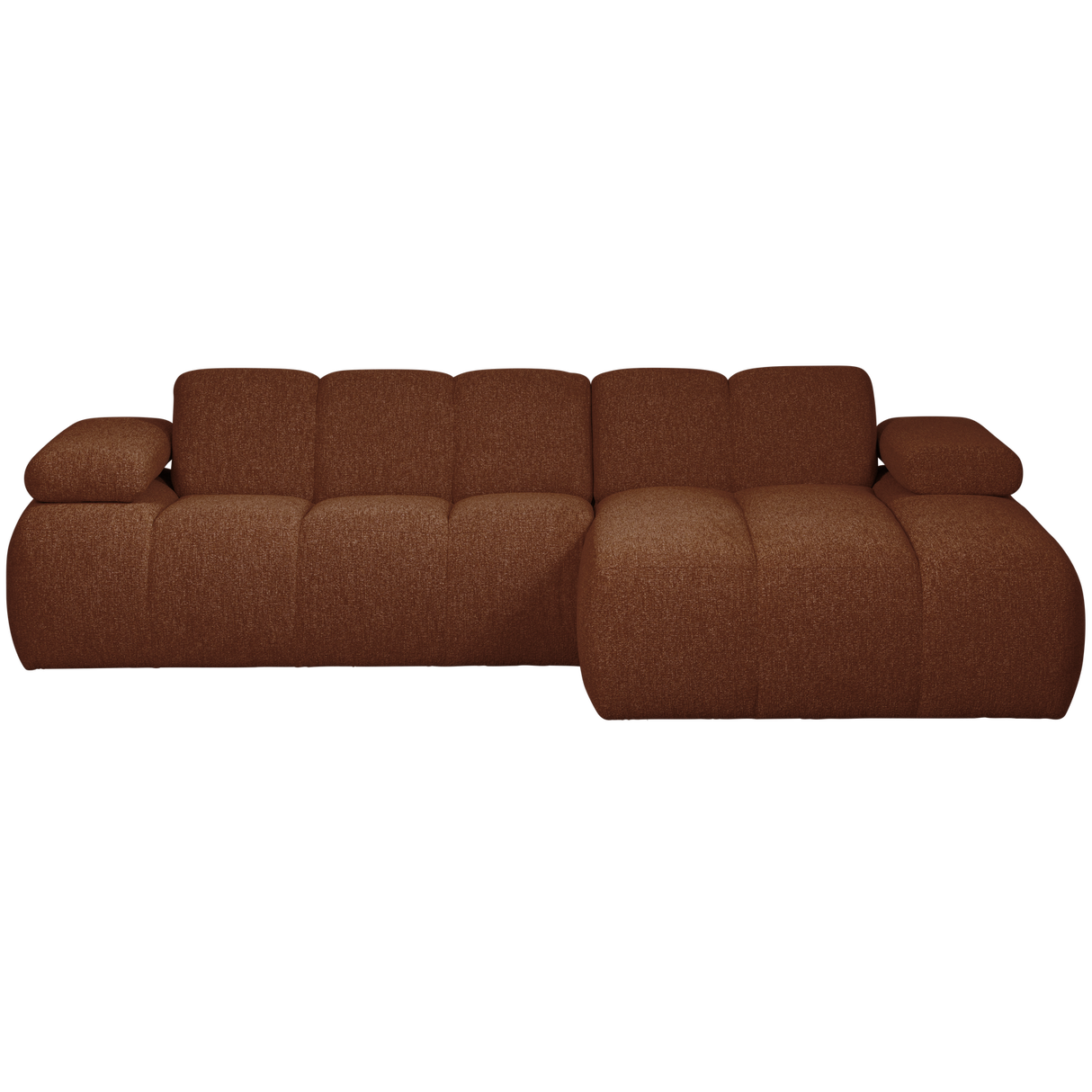 Mojo Chaise Longue Bank Rechts Boucle Roestbruin Melange