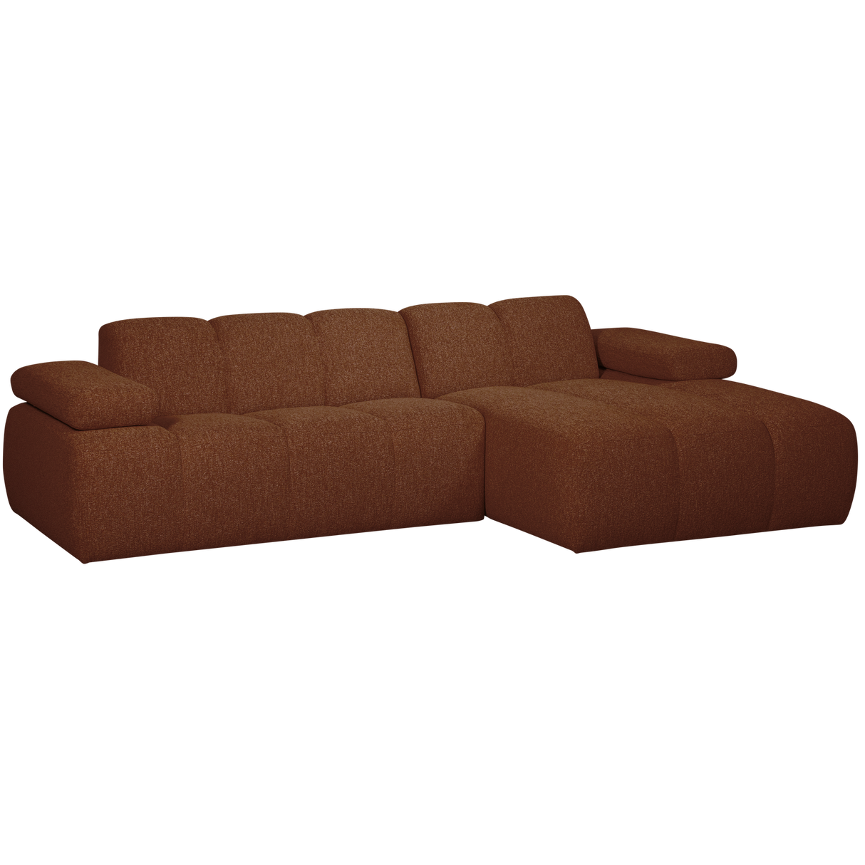 Mojo Chaise Longue Bank Rechts Boucle Roestbruin Melange
