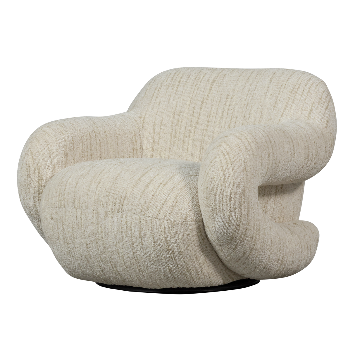 Folke Fauteuil Chenille Naturel Melange