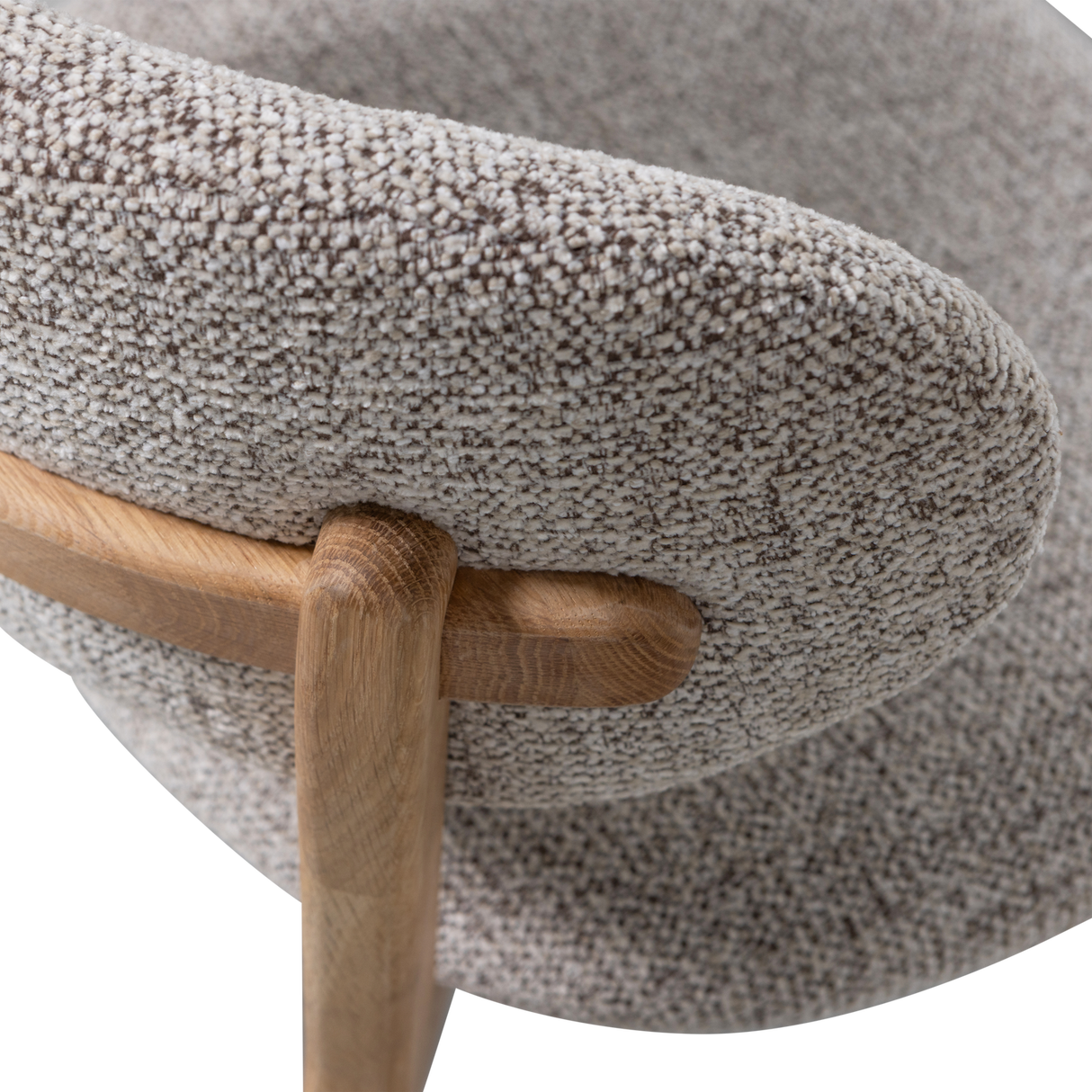 Udar Eetkamerstoel Naturel Met Houten Frame Naturel