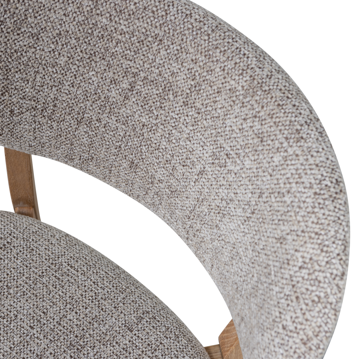 Udar Eetkamerstoel Naturel Met Houten Frame Naturel
