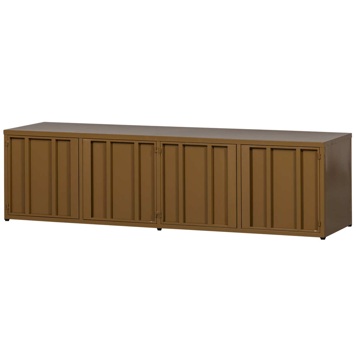 Level Tv Meubel Metaal Honinggeel 44 X160 Cm