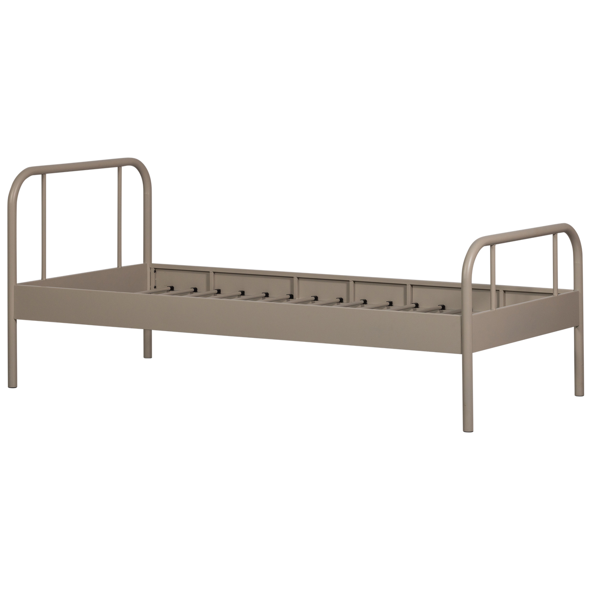 Mata 1 Persoons Bed Metaal Zand 90 X200 Cm